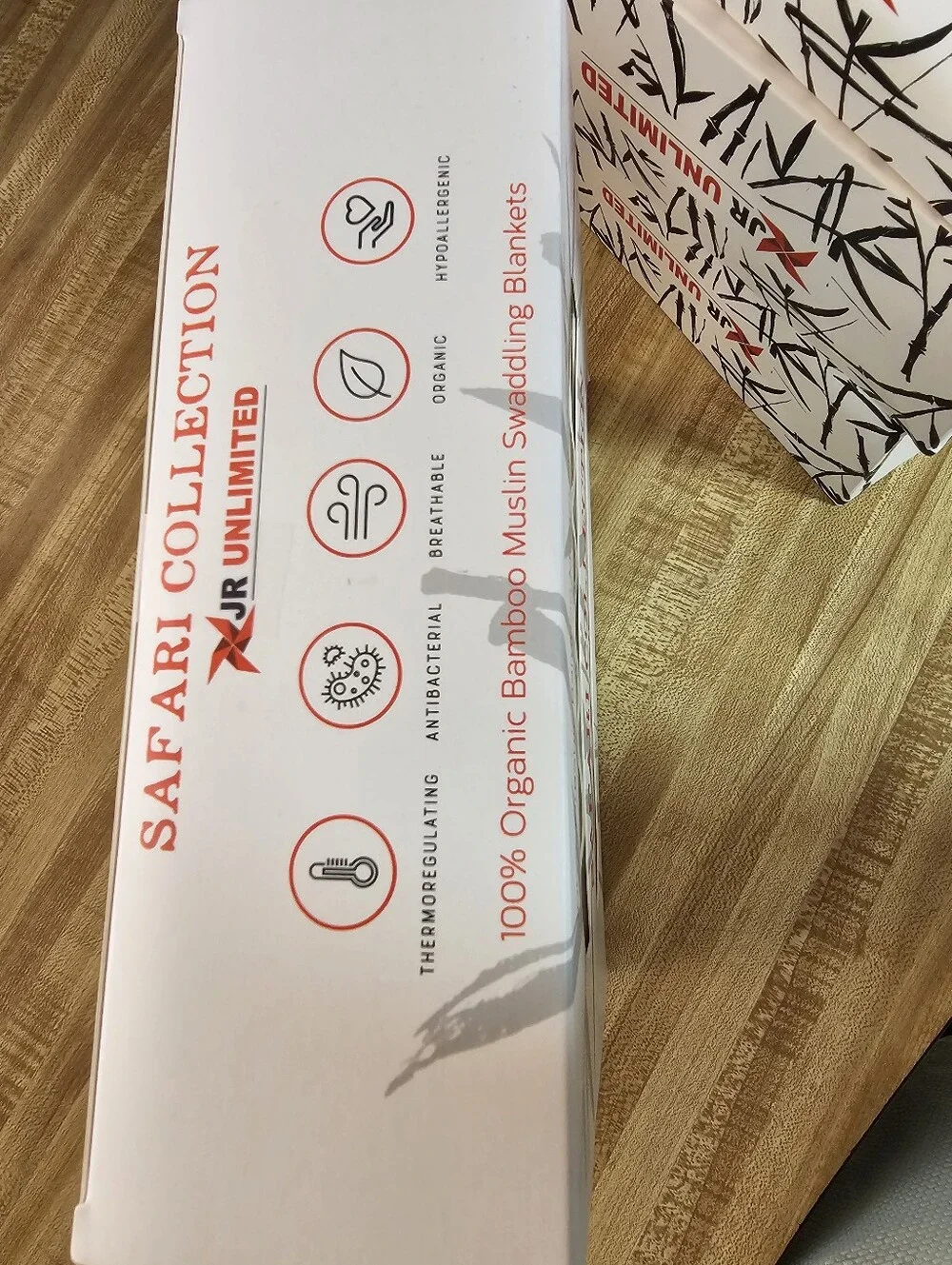 Safari Organic Bamboo Muslin Swaddle Baby Blanket 3 Pack New 47x47 Great Gifts